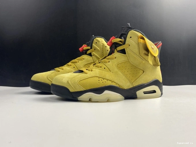 JORDAN YELLOW AIR TRAVIS SCOTT CN1084-300 X 6 0727